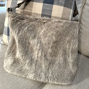 Wild Goose Genuine Cowhide Gray Hobo